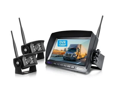 1080P FHD Digital Wireless Backup Camera System Kit for RV/Truck/Trailer/Van/... - Image 1 of 4