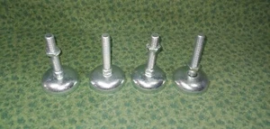 (4) Machine Leveler Pads - 2-1/4" Round - 3.5" OAL - .465" Metric (43153-H1) - Picture 1 of 2