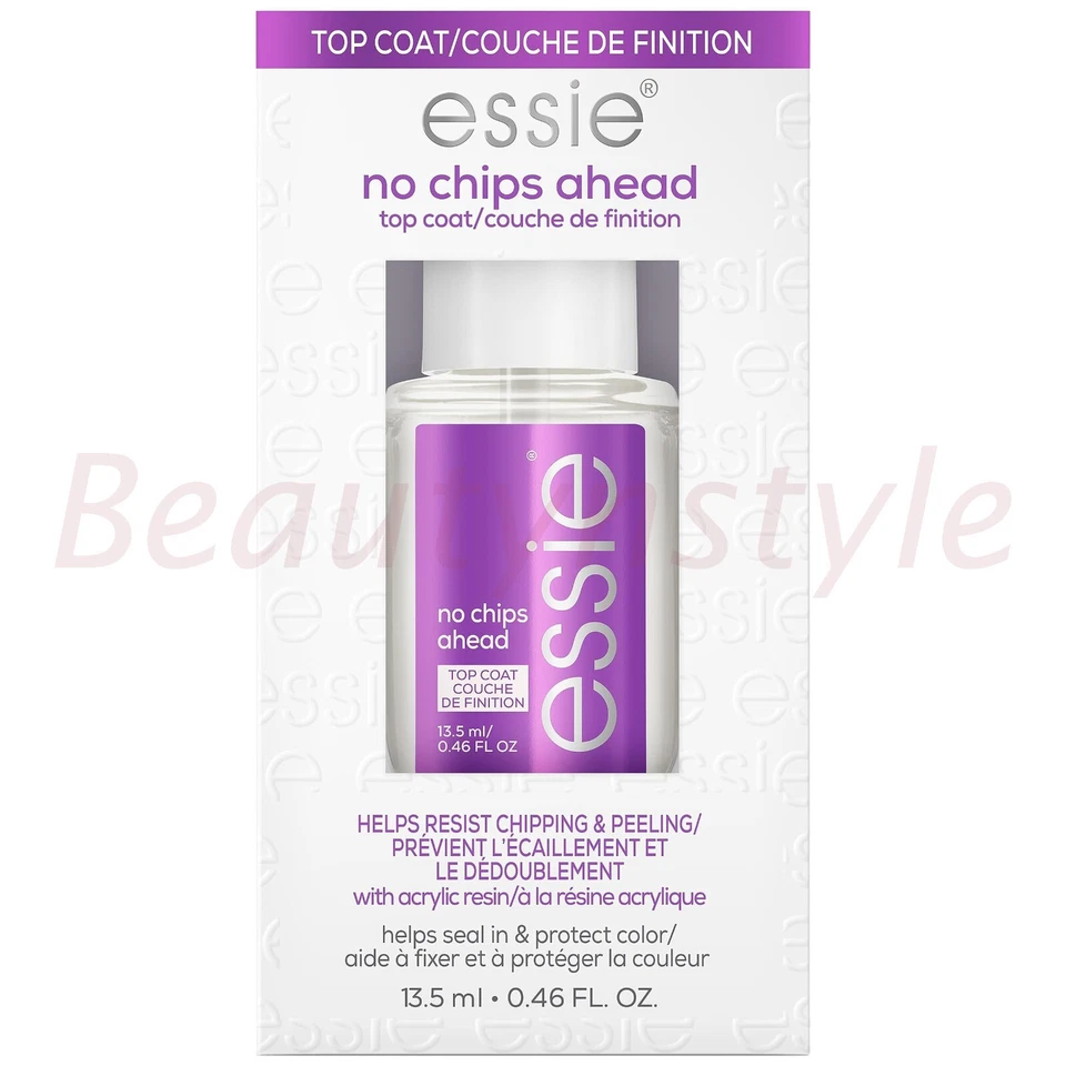 Essie No Chips Ahead Top Coat Nail Polish - New Boxed 13.5ml