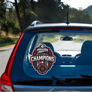 Back to Back 2022 Ga National Champions-4" Permanent Vinyl Decals - Bild 1 von 2