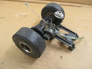 Vintage Testors McCoy Indy Car Motor and Rear Wheel Chassis Assembly - Picture 1 of 8