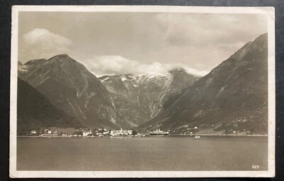 1933 Joy Cruise Post Office Germany RPPC Postcard Cover Visiting Norway - Image 1 of 2
