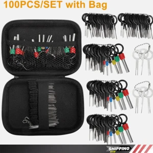 Kit extractor de pasador conector enchufe cable eléctrico herramienta de extracción de terminal de automóvil 100* - Imagen 1 de 9