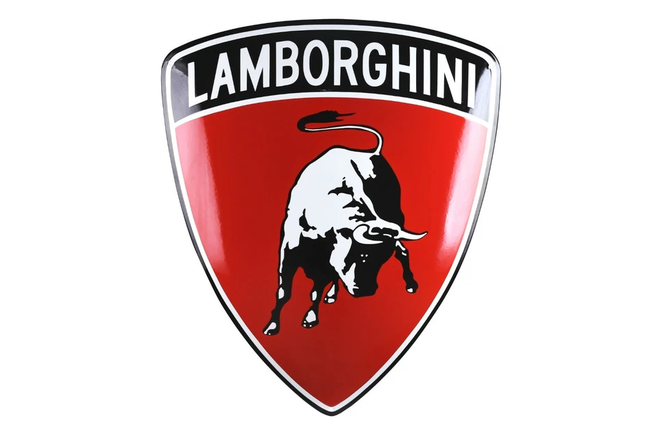 Enamel plaque LAMBORGHINI 50x60 cm WARRANTY emblem sign logo plate  - Image 1 of 3