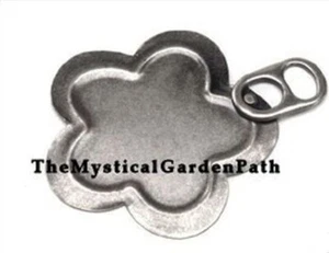 4 Antiqued Metal 3" Flower Lid Photo Frames Great for Altered Art Projects * - Picture 1 of 1