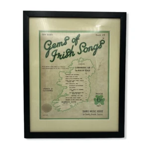 Libro de 24 canciones irlandesas Gems of Gems Series enmarcado en ukelele cancionero vintage años 30   - Imagen 1 de 9