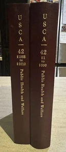 Lot Of 2 United States Code Annotated Title 42 Public Health Welfare HB - Foto 1 di 12
