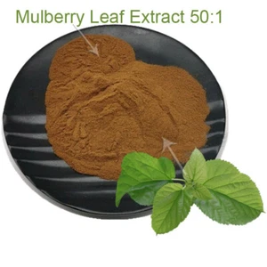 Mulberry leaf Extract 50:1 Powder Folium Mori Morus Alba Leaf Extract 100g-500g - Picture 1 of 2