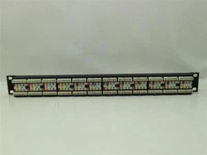 Cat 5e T568B T568A Patch Panel 24Port 30 Days Warranty Expedited Shipping - Picture 1 of 7