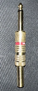 RADIO SHACK GOLD SERIE 1/4" MONO STECKER 24k VERGOLDETER STECKER - Bild 1 von 3