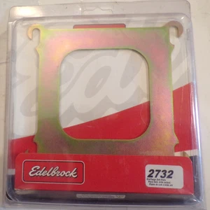 EDELBROCK P/N 2732 STANDARD FLANGE CARBURETOR PLATE, OPEN CENTER,  .063 THICK - Picture 1 of 4