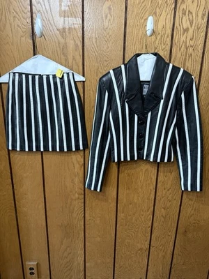 Traje falda de cuero vintage Michael Hoban  Foto 1 de 4