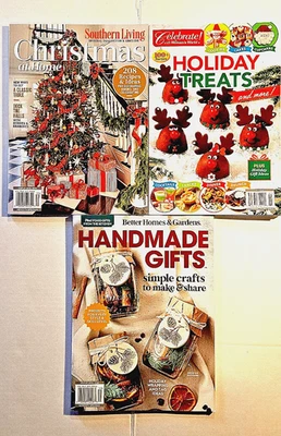 Christmas Magazine Lot of 3, BHG Handmade Gifts, Holiday Treats, So. Living 2025 - Image 1 of 4