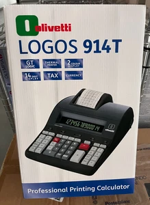 OLIVETTI LOGOS 914T CALCOLATRICE PROFESSIONALE CARTA TERMICA B5898 - Foto 1 di 2