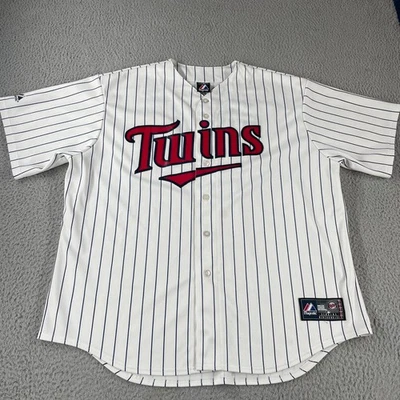 Minnesota Twins Baseball Jersey Size 2XL Pin Striped #5 Cuddyer Majestic * - Image 1 of 4
