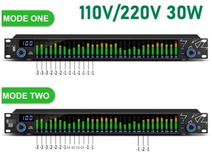 110V/220V Audio Digital Equalizer 31-band Music Spectrum Analyzer for KTV/ Home - Picture 1 of 20