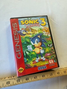 SEGA GENESIS SONIC THE HEDGEHOG 3 GAME WITH ORIGINAL BOX (Very Good Condition) - Picture 1 of 4