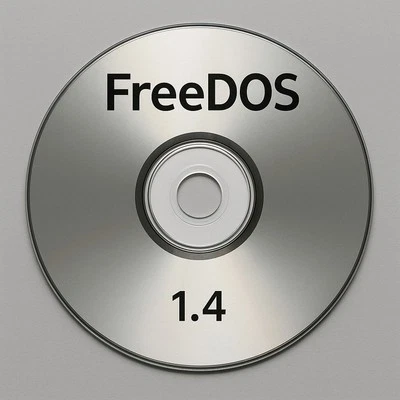 CD-ROM de arranque del sistema operativo FreeDOS 1.4 | DOS OS para PC heredados Foto 1 de 3