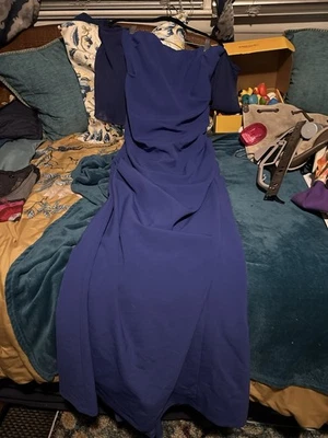 Vestido Nicole Miller Elegante Hasta el Suelo Talla 10 Foto 1 de 4