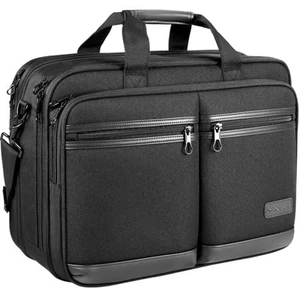 Sacoche pour ordinateur portable élégante mallette pour ordinateur portable pouvant accueillir jusqu'à 17,3 pouces extensible - Photo 1/5