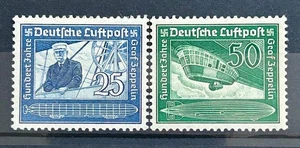 1938 Set francobolli tedeschi Mi:DR669/670 - Conte Zeppelin MH* /014 - Foto 1 di 1