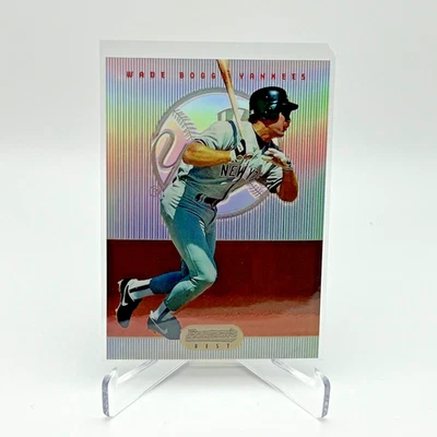 Bowman's Best Wade Boggs #24 1995 refractor rojo Boston Red Sox NY Yankees Foto 1 de 2