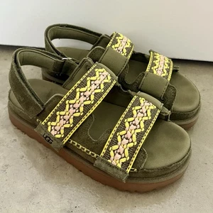 UGG Goldenstar Heritage Braid Burnt Olive Sandals Women’s 7.5 (UK 5.5) - Bild 1 von 7