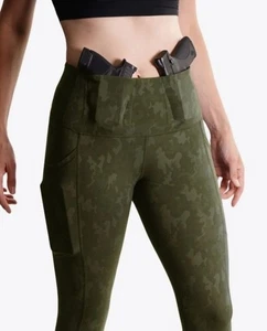Alexo Atheltica Concealed Carry Digicam Camo Leggings Medium - Picture 1 of 11
