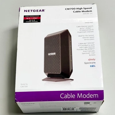 Netgear CM700 Cable Modem High Speed Internet Access DOCSIS 3.0 EUC 1.4Gbps - Image 1 of 4