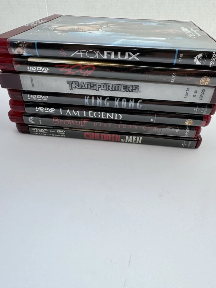 Lot Of 7 HD DVD Films - aeon flux, 300, I am legend, Beowulf, king king, etc - Image 1 of 4