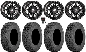 High Lifter HL3 14" Wheels Black 28" Coyote Tires Polaris Sportsman / RZR / - Picture 1 of 4