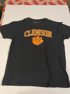 Camisa negra manga corta con logotipo de Clemson para hombre The Victory talla grande Foto 1 de 4