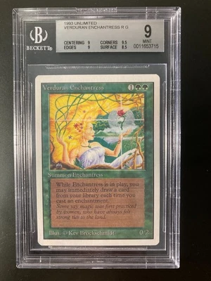 Verduran Enchantress Unlimited Magic the Gathering - MTG BGS 9 - Image 1 of 2