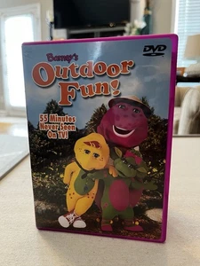 Barney’s Outdoor Fun! (DVD, 2003) Camp WannaRunnaRound Preowned - Picture 1 of 4