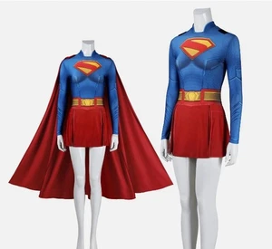 Superman: Legacy Supergirl Cosplay Supergirl Mono Superhéroe Capa Halloween - Imagen 1 de 14