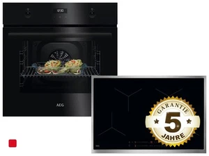 AEG AB17B Set Backofen BEK43511XB + Induktionskochfeld OIO84A00XB - Bild 1 von 11