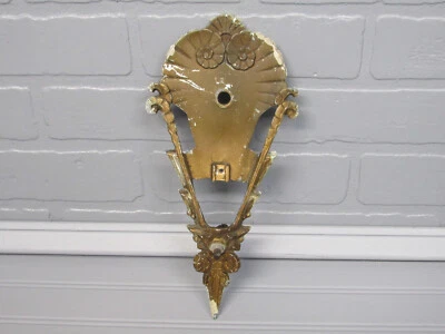 Aplique antiguo Art Deco vintage de 1930 con pantalla deslizante como está punta marrón del medio oeste Foto 1 de 4