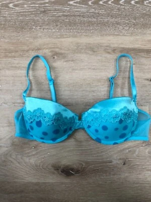 NUEVO Sujetador Polkadot Azul, Talla 36B Foto 1 de 4