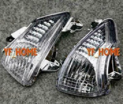 Lente intermitente de señal de giro frontal compatible con Kawasaki EX650 Ninja 650R ER650C ER-6n transparente Foto 1 de 3