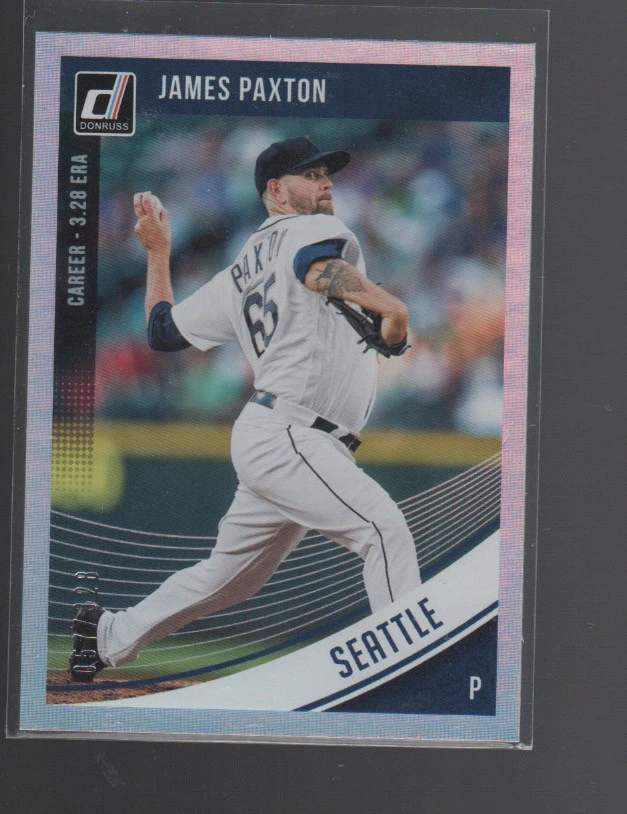 JAMES PAXTON 2018 DONRUSS CAREER STAT LINE CARD #96   /328 - Image 1 of 1