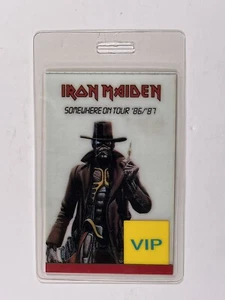 Iron Maiden Bruce Dickinson Pass Laminate VIP Somewhere On Tour 1986/1987 - Bild 1 von 12