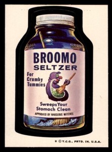 1974 Topps Wacky Packages Series 6 #30 Broomo Seltzer NM *d2