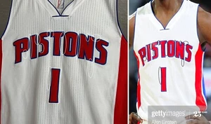 Reggie Jackson Game Used Worn Jersey Pistons Nuggets Photomatched!!! - Bild 1 von 6