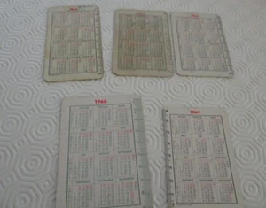 Konvolut 5 DDR Taschenkalender 1964 1965 1966 1968 1969 mit Werbung - Bild 1 von 2