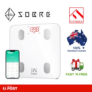 FITINDEX Bluetooth Body Fat Scale Smart Bathroom Wireless Weight Smartphone App - Picture 1 of 8