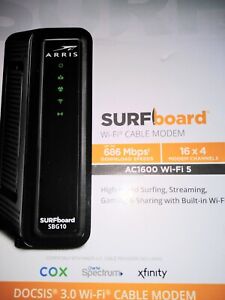 ARRIS Surfboard SBG6950AC2 Cable Modem & Wi-fi Router With McAfee