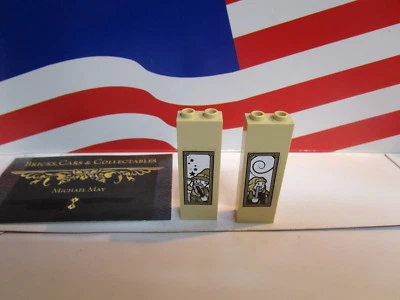  LEGO HARRY POTTER,BATTLE FOR HOGWARTS SET 4867 (2) PANELS,WIZARD & WITCH  - Image 1 of 3