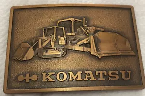 KOMATSU Bulldozer Design Gürtelschnalle Vintage - Bild 1 von 12