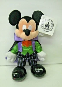 Disney Parks Halloween Vampiro MICKEY MOUSE 9 Pulgadas Bolsa de Frijoles Peluche NUEVO NUEVO CON ETIQUETAS - Imagen 1 de 2