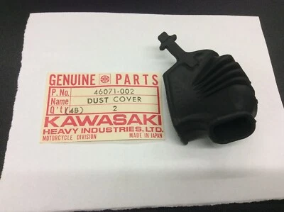 Kawasaki Boot Dust Cover 46071-002 New OEM Obsolete 1971-1974 F6/F7/F9 Handlever - Image 1 of 2